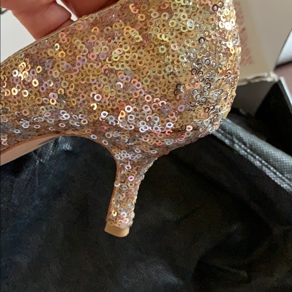 White House Black Market WHBM sequin heels - Picture 7 of 12